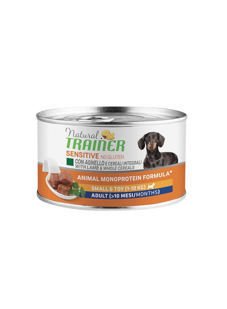 TRAINER Natural DOG AD S&T 150g Agnello e Riso SENSITIVE NO Gluten