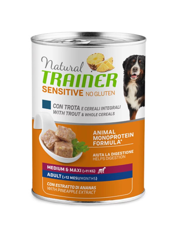 TRAINER Natural DOG M/M 400g Trota e Cereali SENSITIVE No Gluten