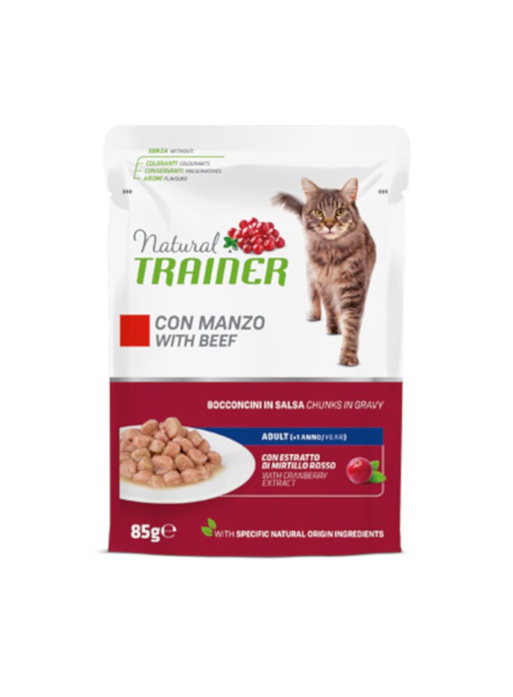 TRAINER Natural CAT Manzo busta 85g