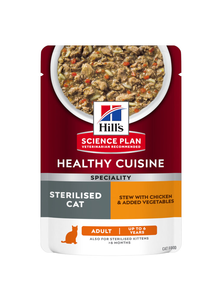 SP Feline Adult Healty Cusine Sterilised Chicken&Veg Stew 80g (604427)