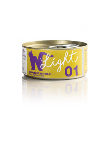 CODE L01 LIGHT TONNO E MIRTILLI Lattina 70g x4pz - CAT