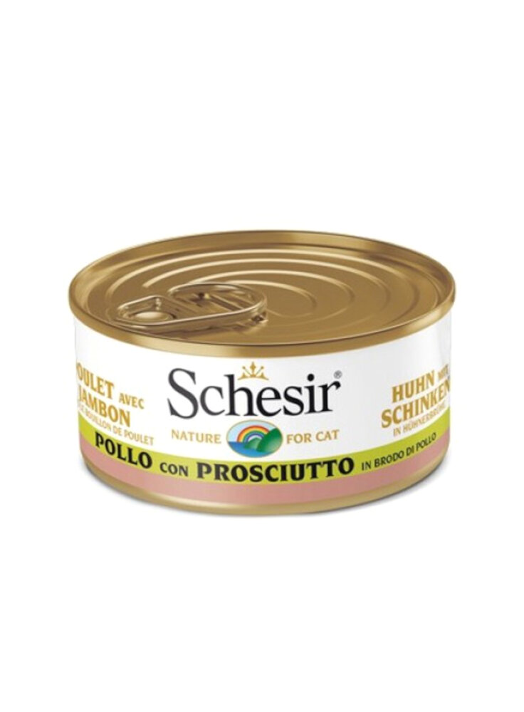 COD.1074546 SCHESIR CAT BRODO POLLO PROSCIUTTO 70g