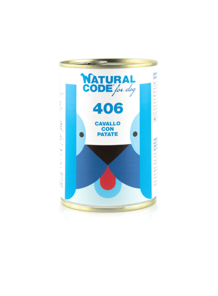 CODE DOG 406 CAVALLO E PATATE Lattina 400g PATE´