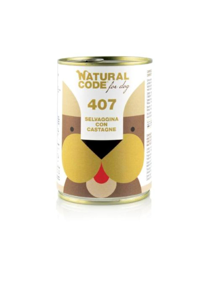 CODE DOG 407 SELVAGGINA E CASTAGNE 400g