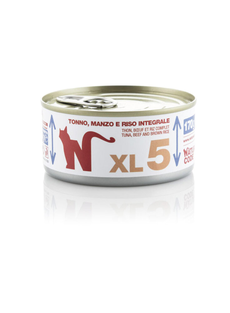 CODE XL5 TONNO MANZO E RISO INTEGRALE Lattina 170g patè - CAT