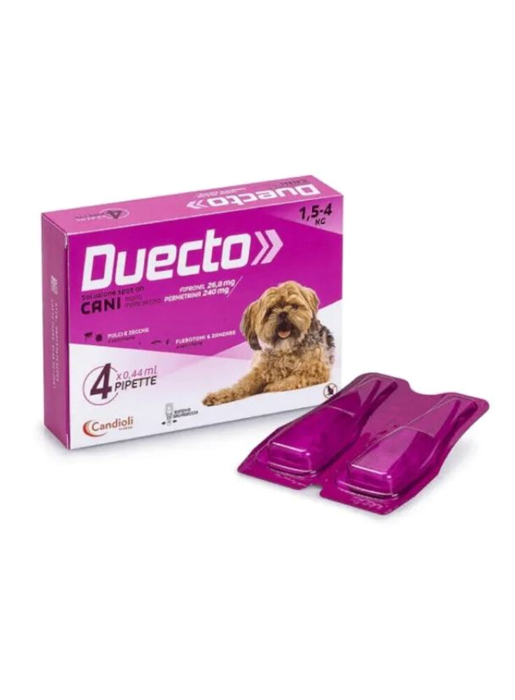 DUECTO Spot-on cani 1,5-4kg 26,8/240mg 0,44ml 4pip