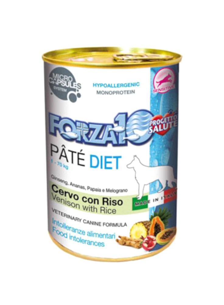 Forza 10 Patè Diet Cervo e Riso 400g - cane