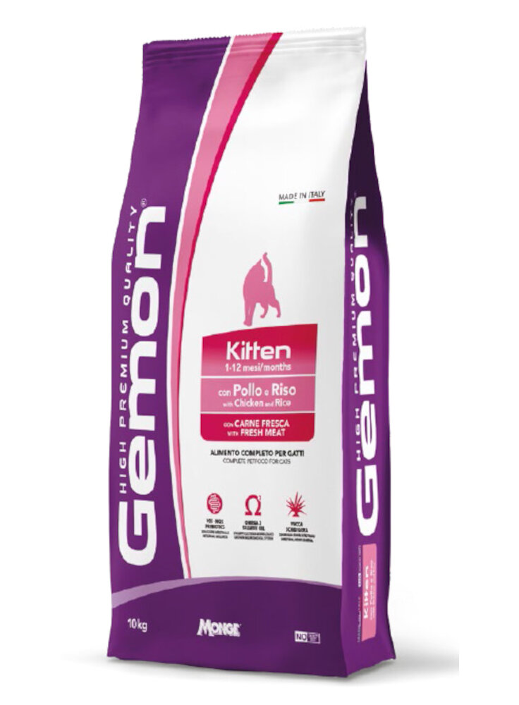 Gemon Kitten Pollo e Riso 10Kg - gatto