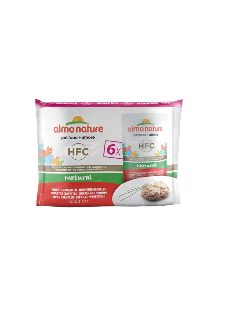 HFC CAT Mega Pack - Natural - Pollo e Gamberetti 6 x 55 g (5852)