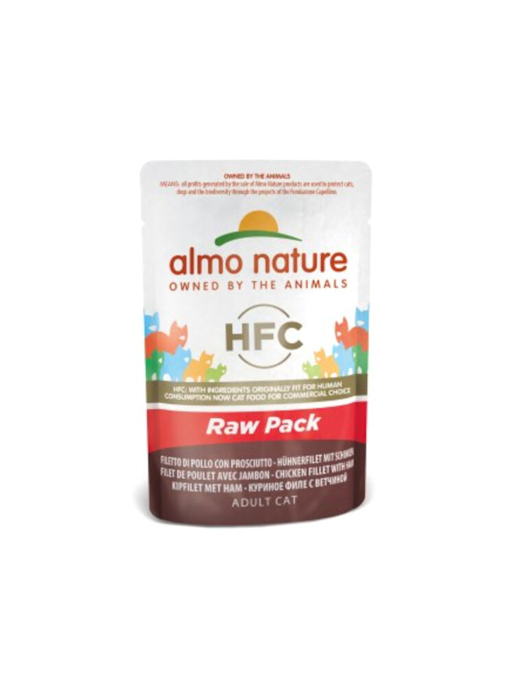 HFC CAT Raw Pack - Filetto di Pollo e Prosciutto 55 g (5825)