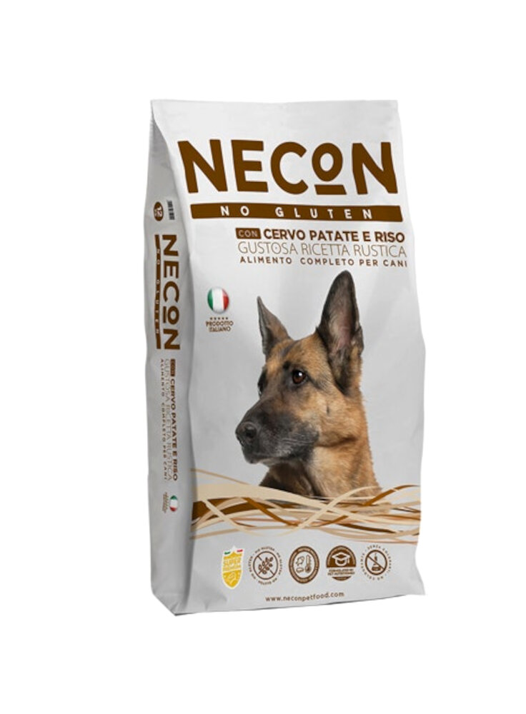 necon-no-gluten-cervo-3kg-gustosa-ricetta-cane