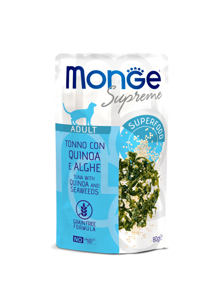 Monge SUPREME ADULT Tonno Quinoa Alghe buste 80g - gatto