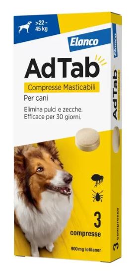 ADTAB 3CPR 900mg CANI 22-45Kg