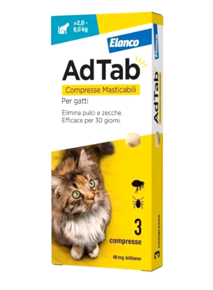 ADTAB 3CPR 48mg GATTI 2-8Kg