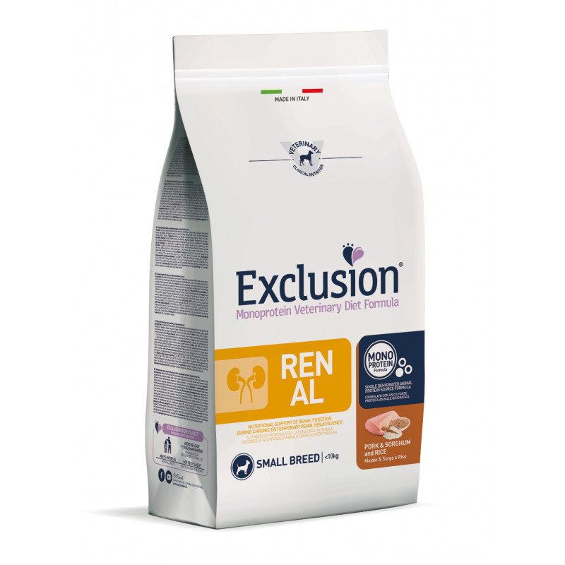 EXCLUSION DIET DOG RENAL PORK & SORGHUM AND RICE MEDIUM/L 2kg