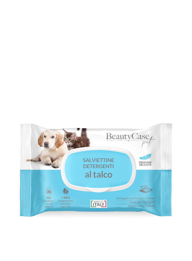 BeautyCase Pet SALVIETTINE Talco soft 40pz