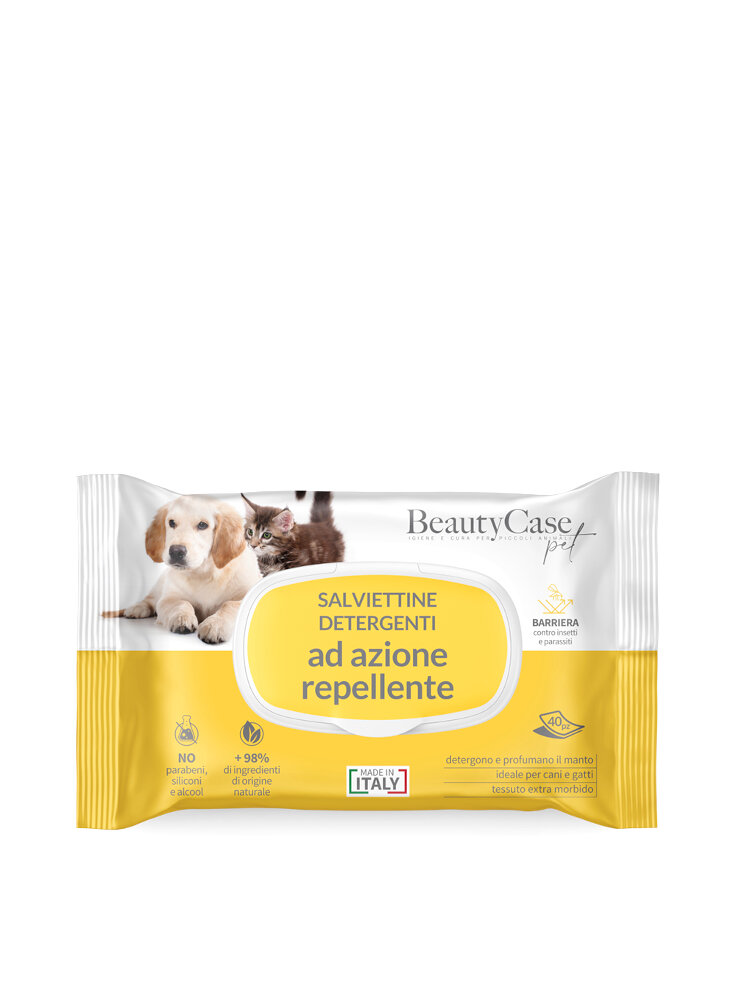 BeautyCase Pet SALVIETTINE Citronella & Geranio (repellente) 40pz