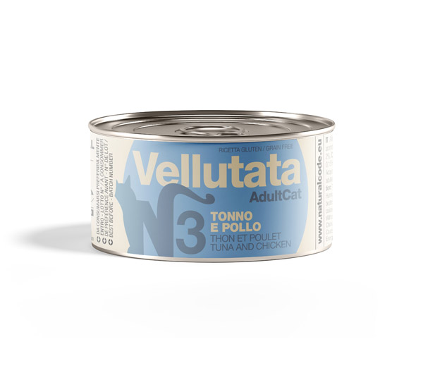 CODE V3 TONNO E POLLO VELLUTATE 85g lattina - CAT