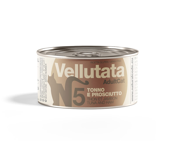 CODE V5 TONNO E PROSCIUTTO VELLUTATE 85g lattina - CAT