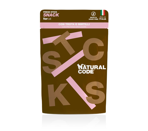 SNACK STICK TROTA E MIRTILLI 3x5g - CAT