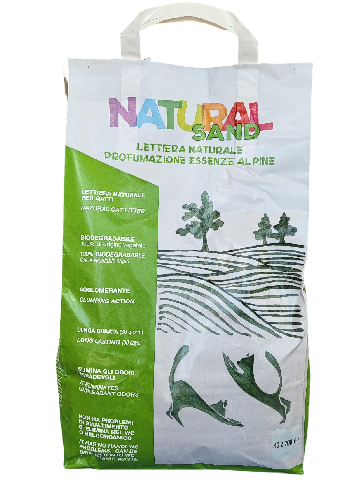 NATURAL SAND Essenze ALPINE - Lettiera in mais 6Lt 2,7Kg