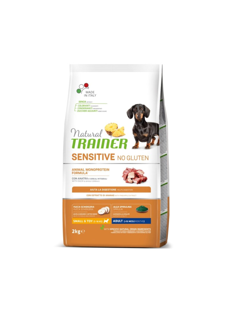 PROMO - TRAINER Natural DOG S&T 2Kg Anatra SENSITIVE NO GLUTEN