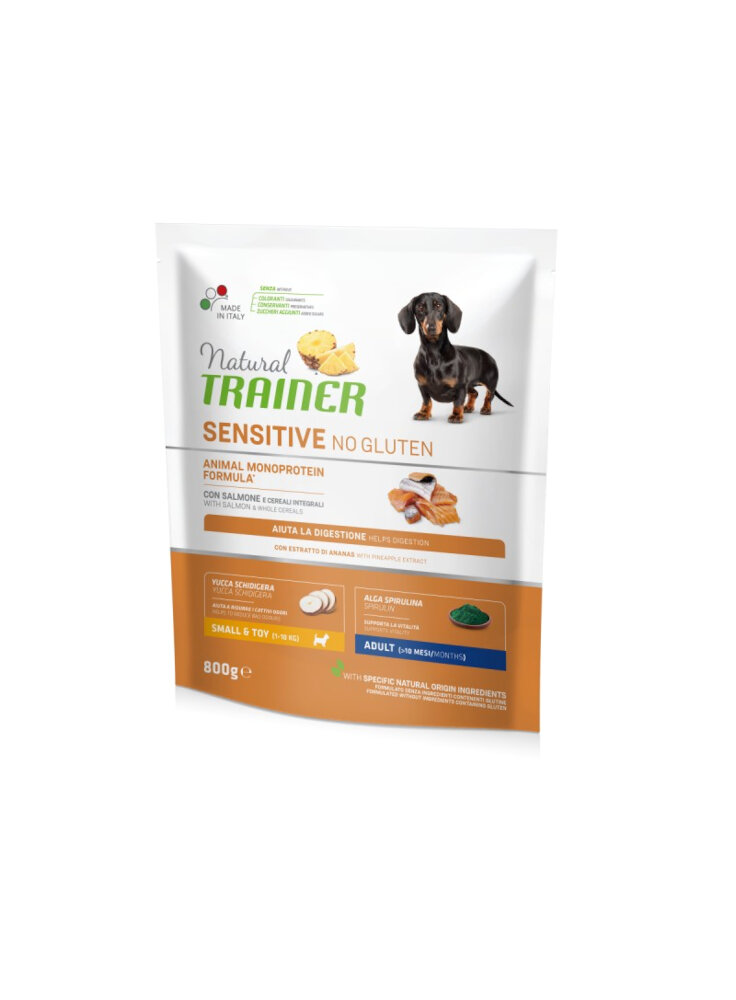 PROMO - TRAINER Natural DOG S&T 800g Salmone SENSITIVE NO GLUTEN