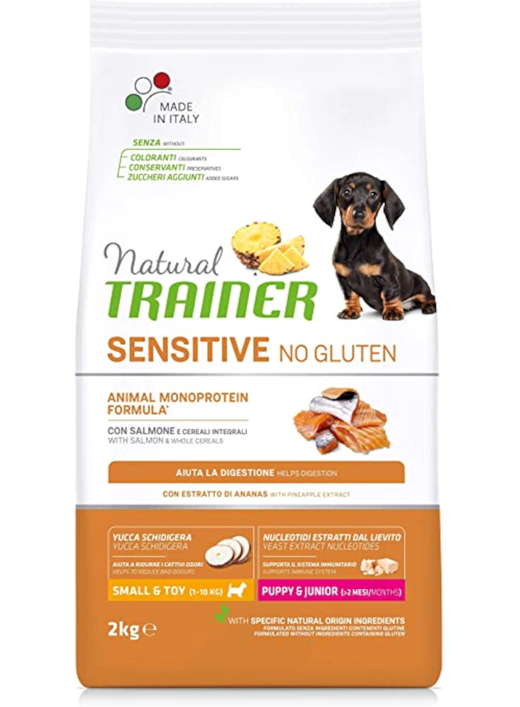 PROMO - Trainer Natural Dog Sensitive No Gluten Puppy & Junior Mini Salmone 2kg