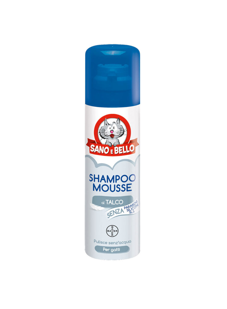 Shampoo Mousse a secco gatti 200 ml