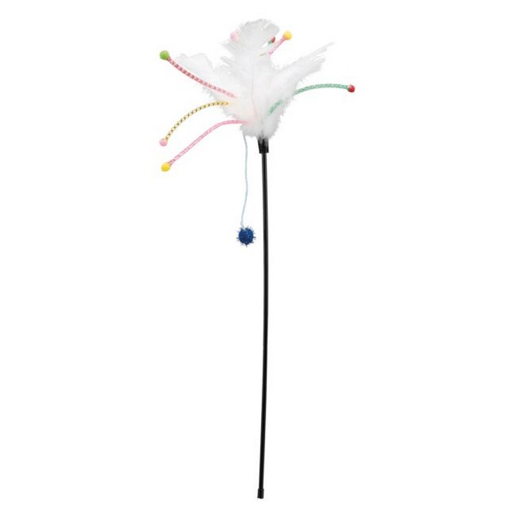 CANNA da PESCA con PIUME con espositore 41cm