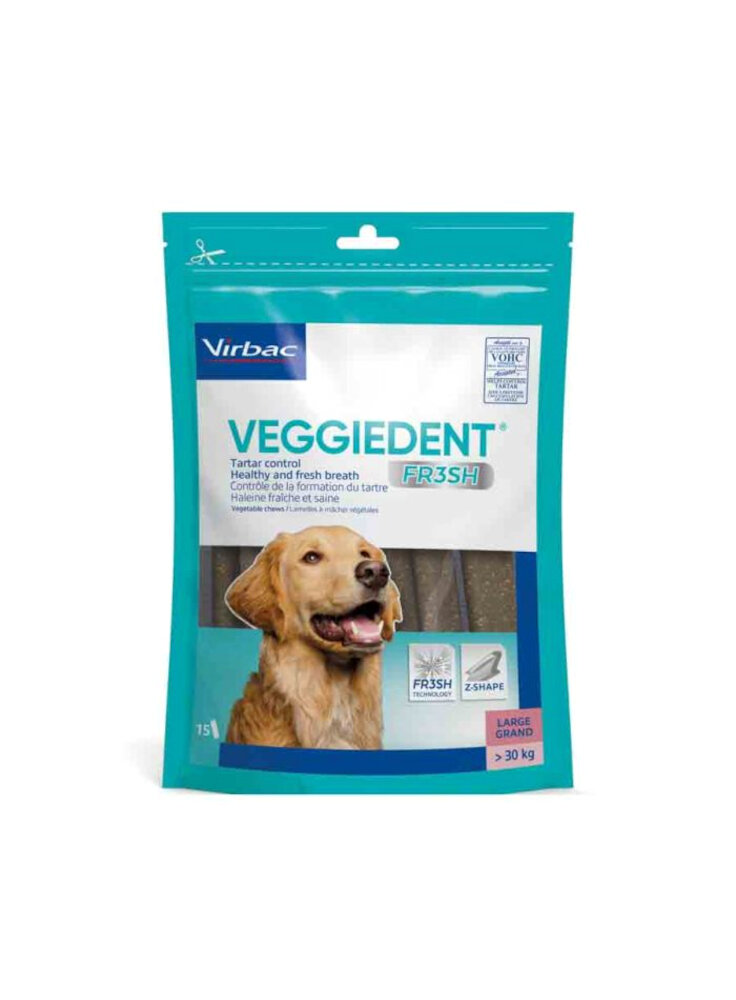 VEGGIEDENT FRESH 15stick cane Tg. L >30Kg 490g