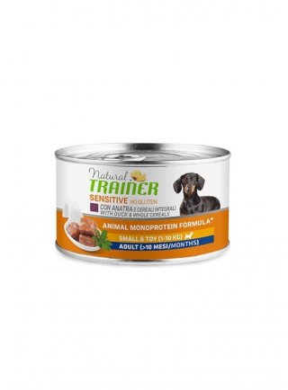 TRAINER Natural DOG AD S&T 150g Anatra e Riso SENSITIVE NO Gluten