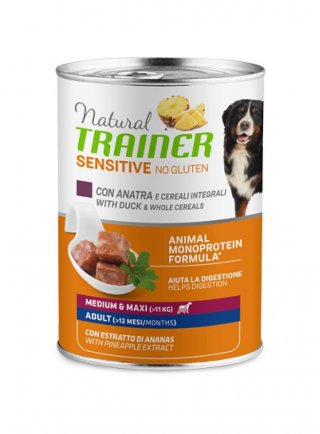 TRAINER Natural DOG M/M 400g Anatra e Cereali SENSITIVE No Gluten