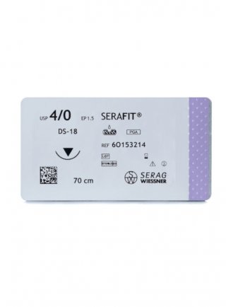 SERAFIT AGO TRIANG. usp 4/0 ep1,5 DS-18 70cm ref. 60153214