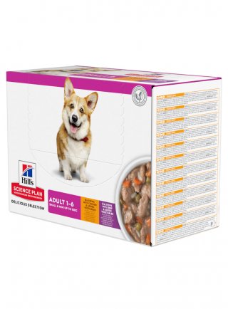 SP Canine Adult Small&Mini chicken & Beef Multipack 12x80g (606300) - in esaurim.