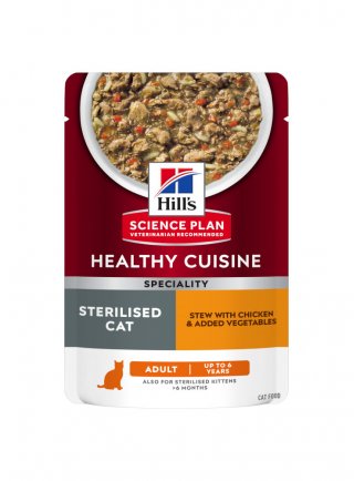 SP Feline Adult Healty Cusine Sterilised Chicken&Veg Stew 80g (604427)