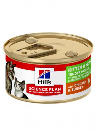 SP Feline KITTEN 1st Ntr Mousse Chicken & Turkey lattina 82g cs (604020)