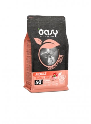 Oasy Dry Dog Grain Free - Adult Small/Mini Tacchino