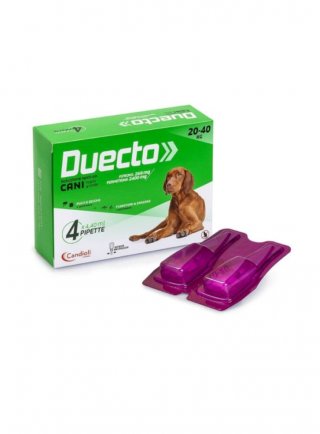 DUECTO Spot-on cani 20-40Kg 268/2400mg 4,4ml 4pip