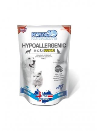 Forza 10 ACTIVE Hypoallergenic Multipack 12 x 100g mousse pesce in busta - cane e gatto - in esaurim.