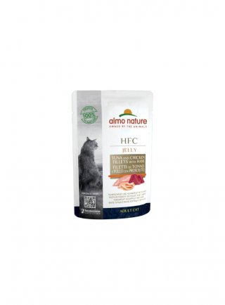 HFC CAT Jelly - con Tonno, Pollo e Prosciutto 55 g (5044)