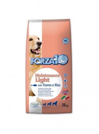 FORZA 10 Light All Breeds Maintenance Tonno e Riso 12,5Kg - cane in esaur. (new 30004)