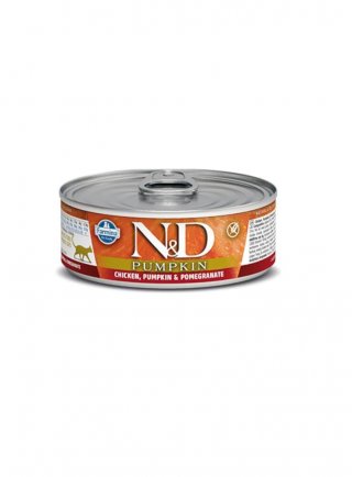 N&D FA PUMPKIN WET feline - POLLO & ZUCCA & MELOGRANO 80g