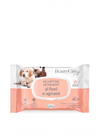 BeautyCase Pet SALVIETTINE Fiori & Agrumi 40pz