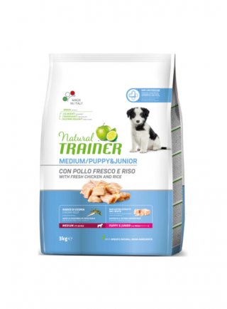 PROMO - Trainer Natural Dog Medium Puppy & Junior 3kg Pollo Fresco