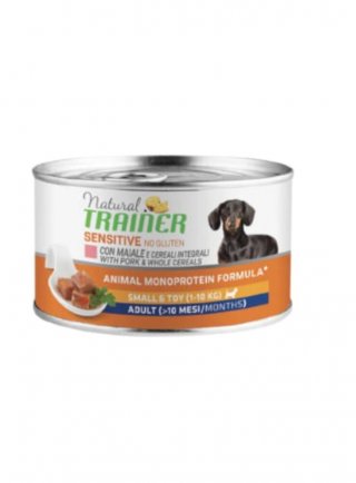 PROMO - TRAINER Natural DOG Mini 150g Maiale SENSITIVE NO Gluten - in esaurim.