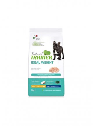 PROMO - TRAINER Natural DOG S&T 2Kg Carni Bianche IDEAL WEIGHT CARE