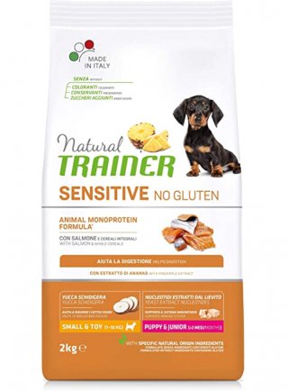 PROMO - Trainer Natural Dog Sensitive No Gluten Puppy & Junior Mini Salmone 2kg