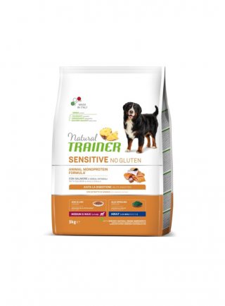 TRAINER Natural DOG M/M 3Kg Salmone SENSITIVE No Gluten