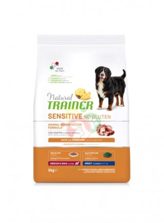 TRAINER Natural DOG M/M ANATRA 3Kg SENSITIVE No Gluten